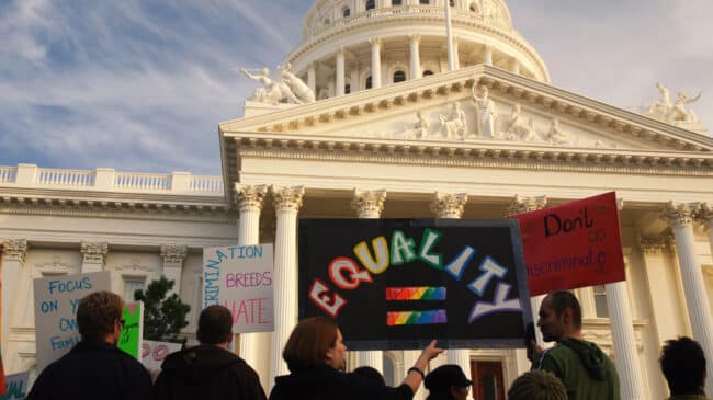 California Proposition 3 would amend the state constitution to recognize same-sex marriage