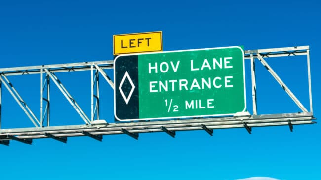 HOV lanes have failed to reduce traffic congestion or emissions