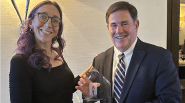 Former Arizona Gov. Doug Ducey receives 2023 Savas Award